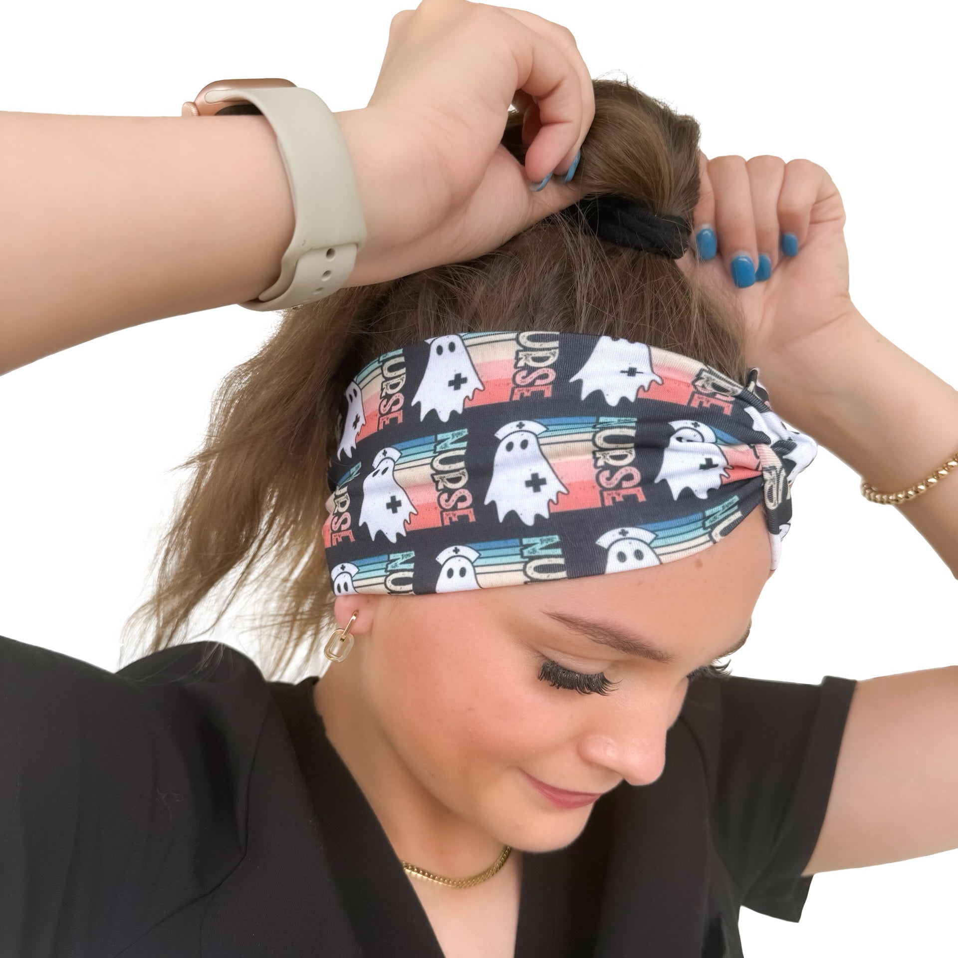 Colorful Nurse Ghost Headband