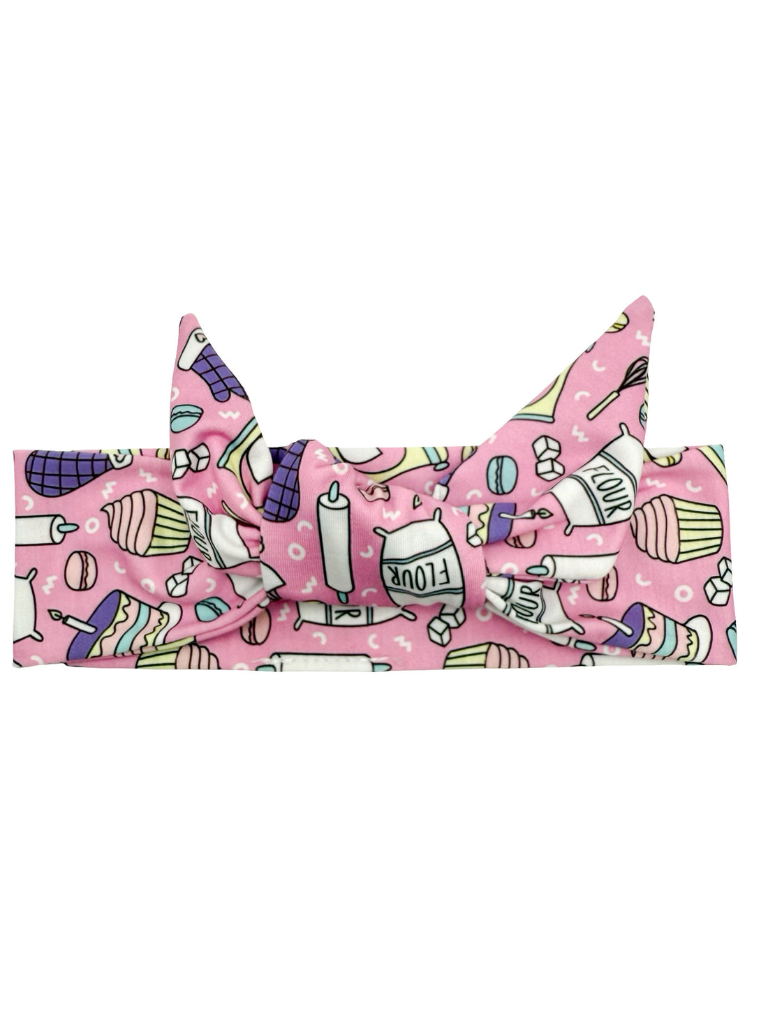 Baker - Pink Adjustable Tie Headband