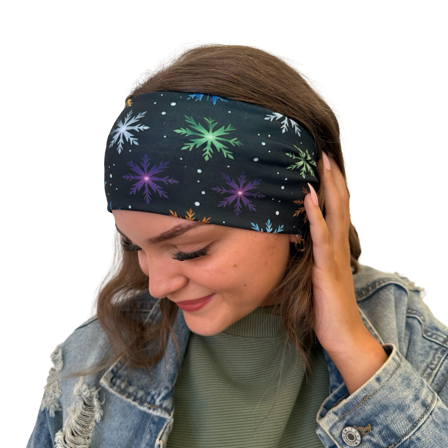 Colorful Twinkle Snowflakes Headband