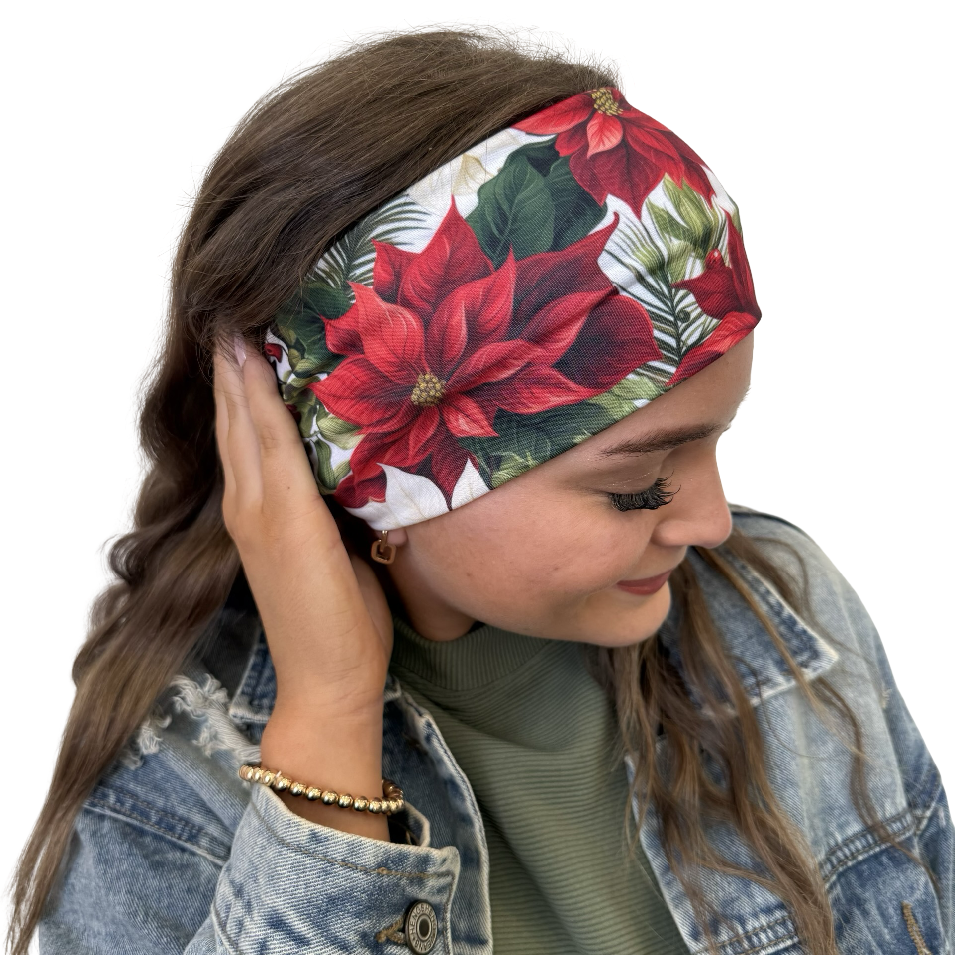 Berry and Red Blooms Headband