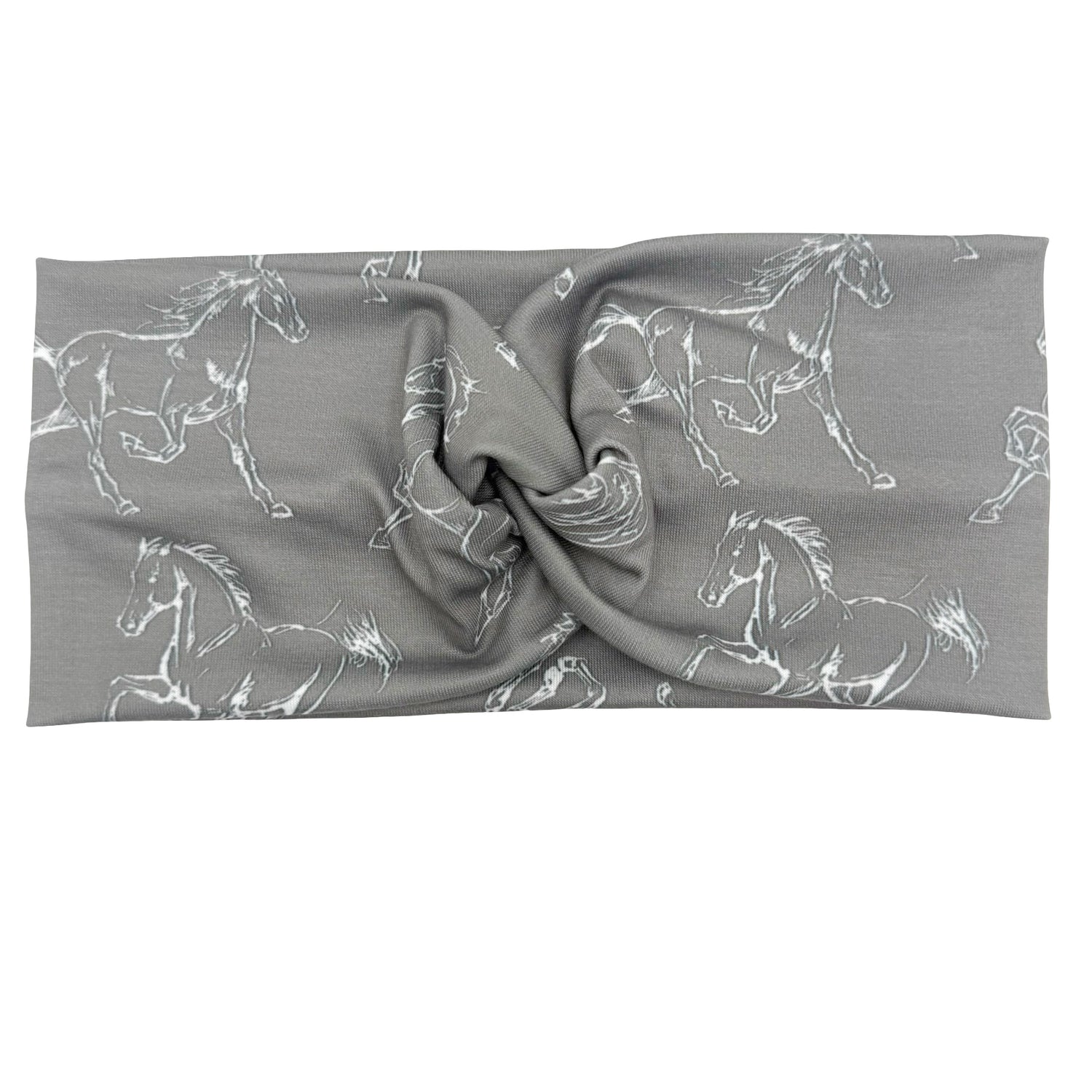 Horses - Gray Headband