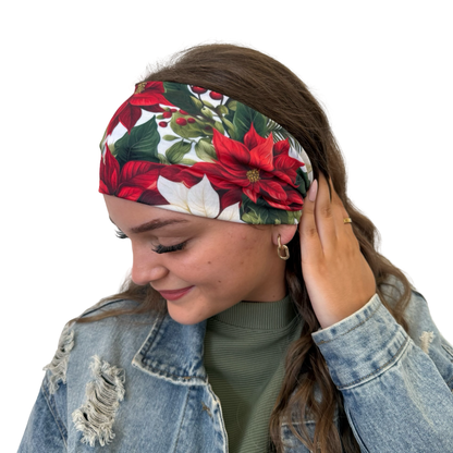 Berry and Red Blooms Headband