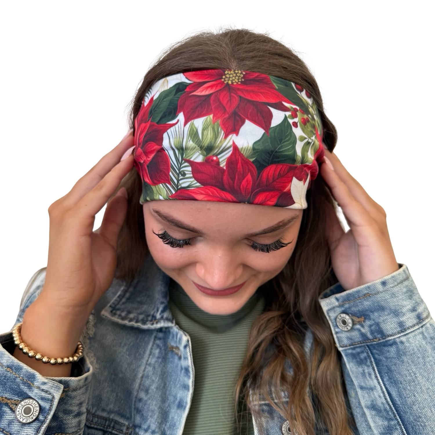 Berry and Red Blooms Headband
