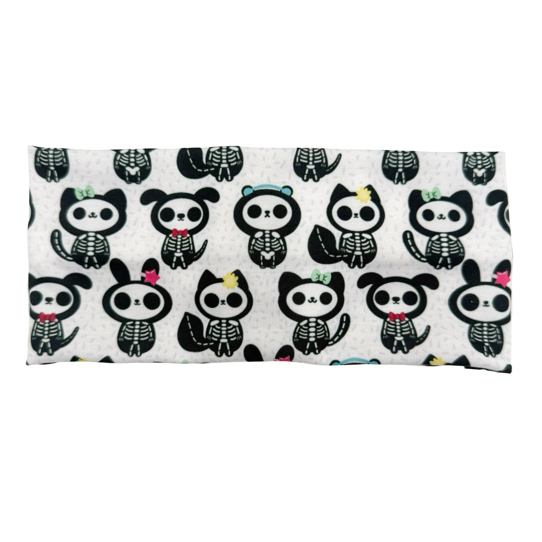 Sugar Skulls Cats &amp; Dogs - White Headband