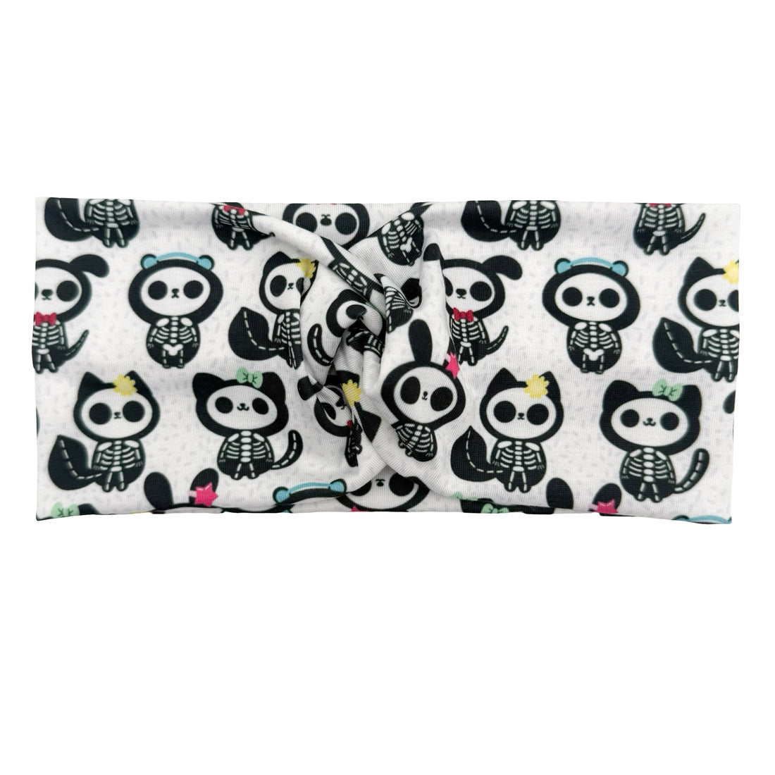 Sugar Skulls Cats &amp; Dogs - White Headband