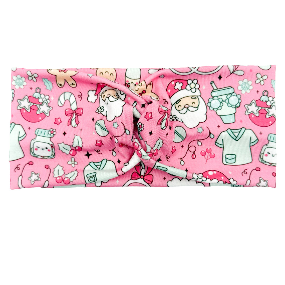 *Limited Edition* Jolly Santa Healthcare - Pink Headband