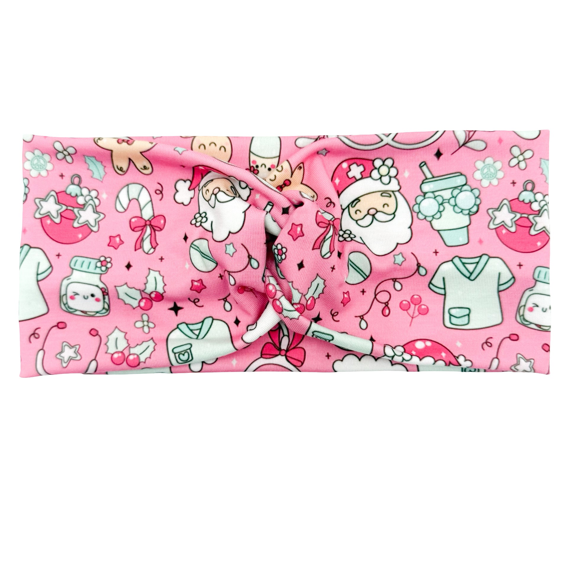 *Limited Edition* Jolly Santa Healthcare - Pink Headband