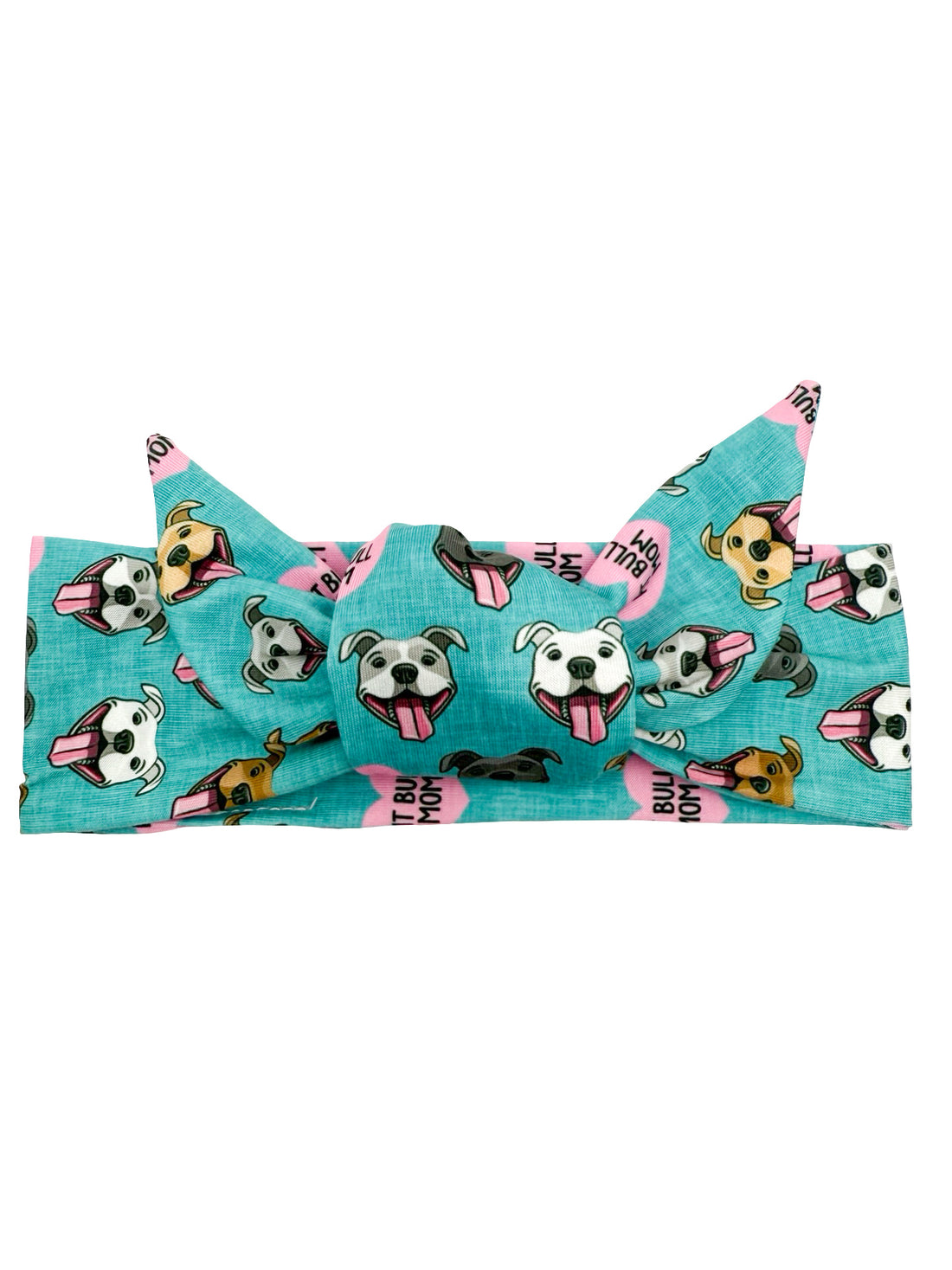 Pit Bull Mom Adjustable Tie Headband