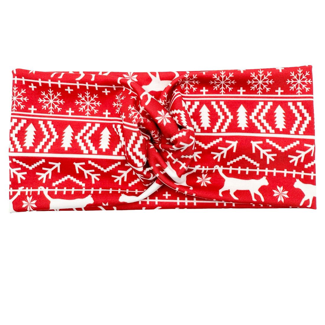 Cat Sweater - Red Headband