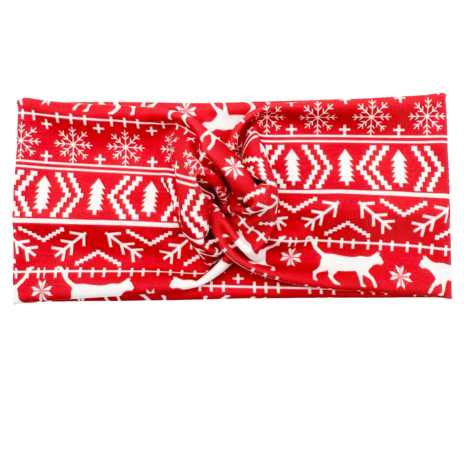 Cat Sweater - Red Headband