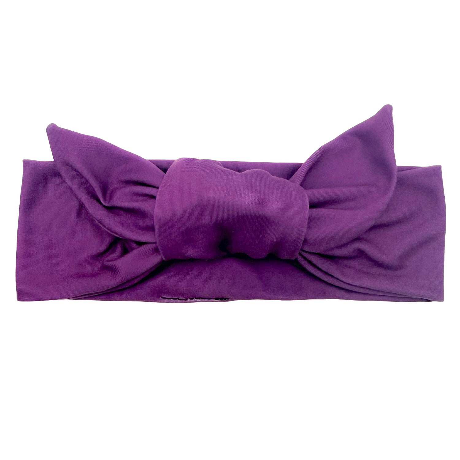 Purple Plum Adjustable Tie Headband