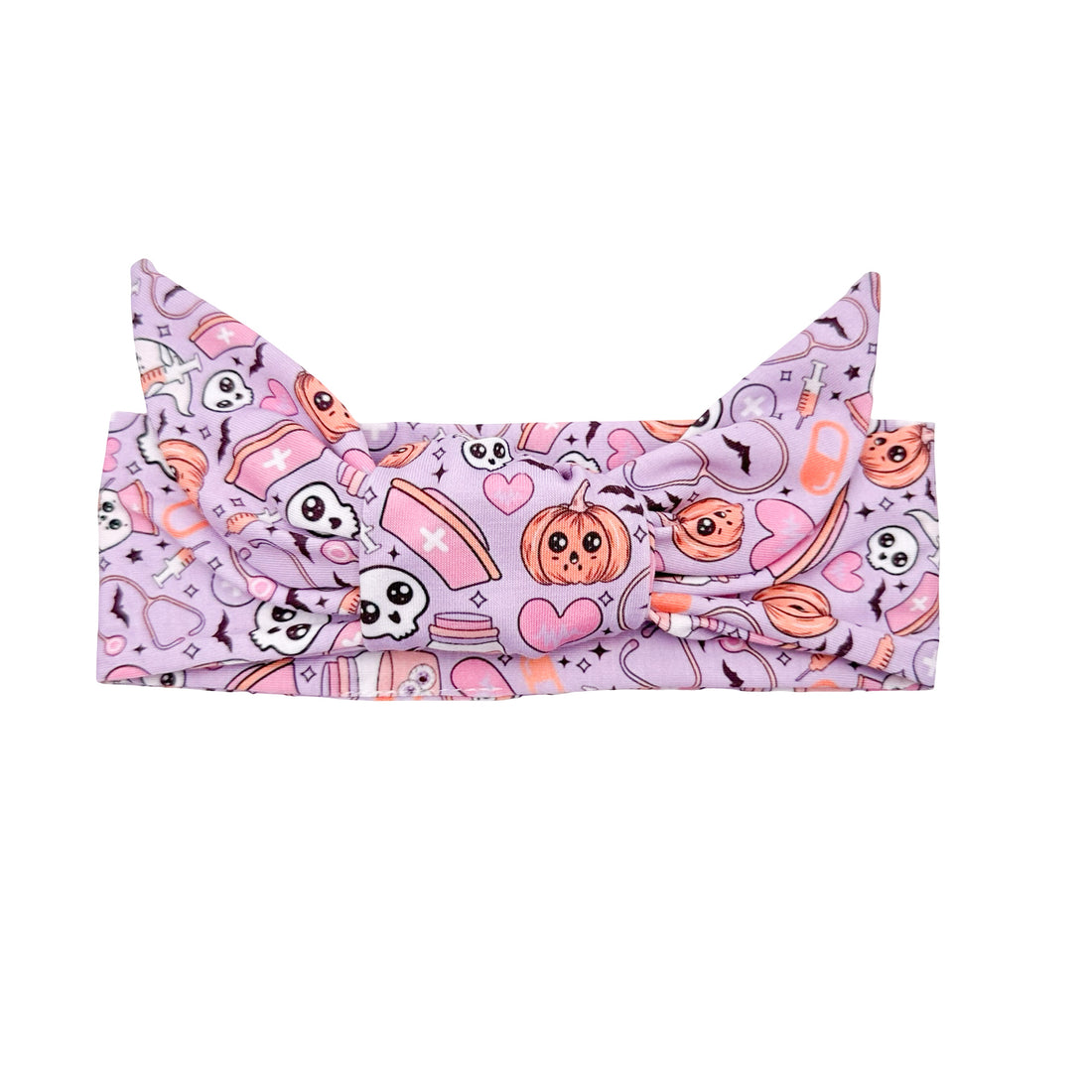 Spooky Cute Nursing Essentials - Light Purple Adjustable Tie Headband