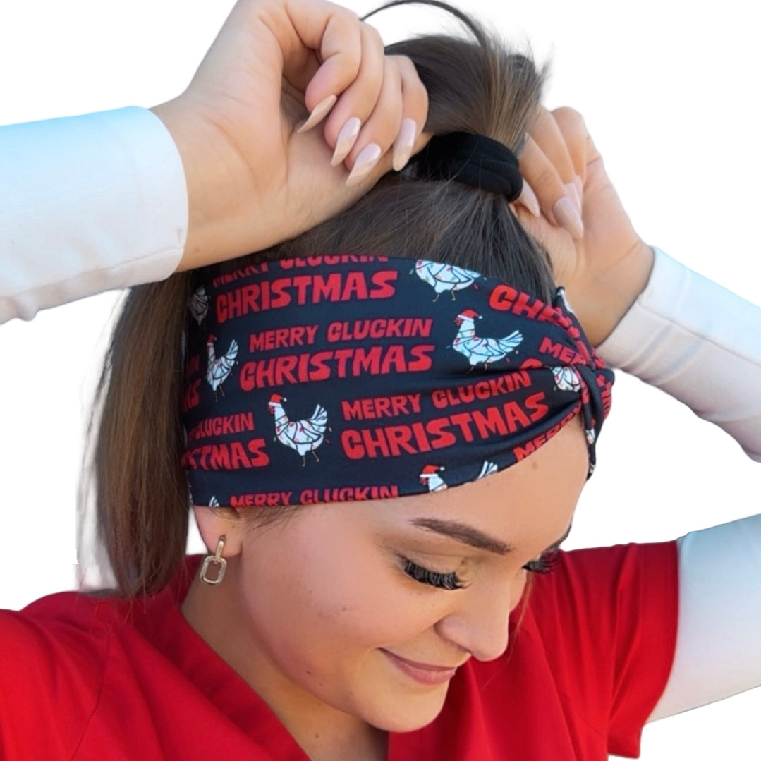 *Limited Edition* Merry Cluckin Christmas Headband