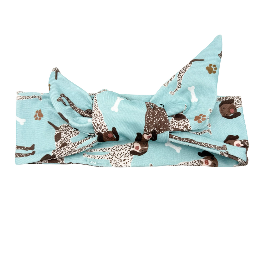 German Shorthaired Pointer Dogs - Blue Adjustable Tie Headband