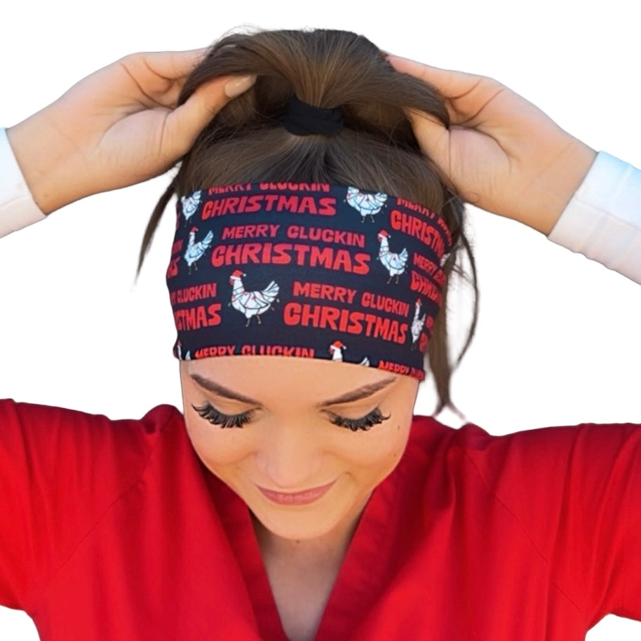 *Limited Edition* Merry Cluckin Christmas Headband