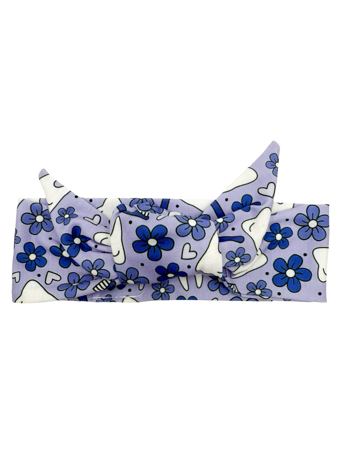 Floral Dental - Purple Adjustable Tie