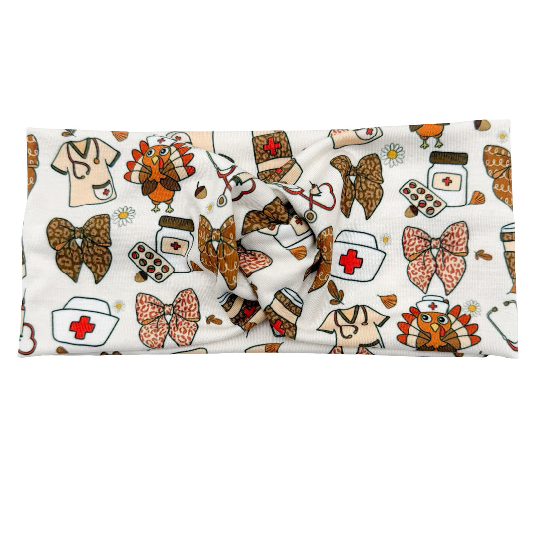 *Limited Edition* Thankful Nurse - White Headband