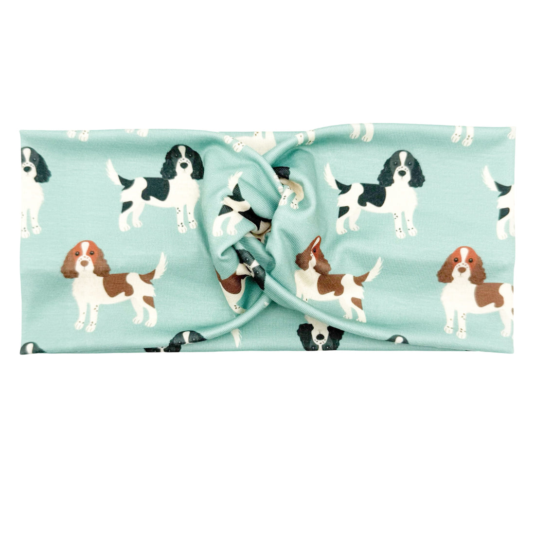 Springer Spaniel - Light Blue Headband