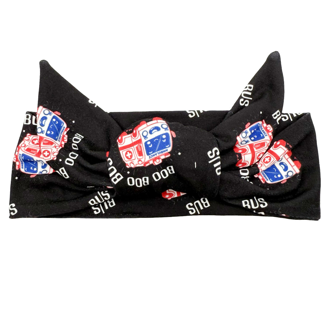 Boo Boo Bus Adjustable Tie Headband