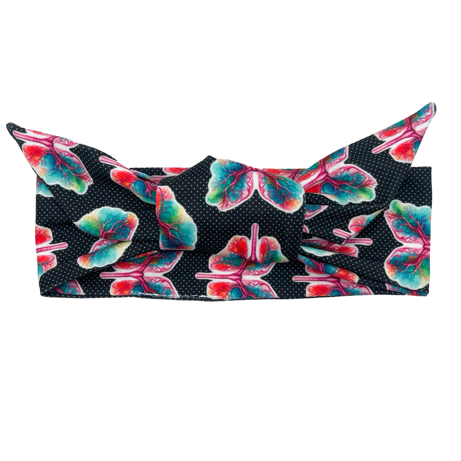 Colorful Lungs Adjustable Tie Headband