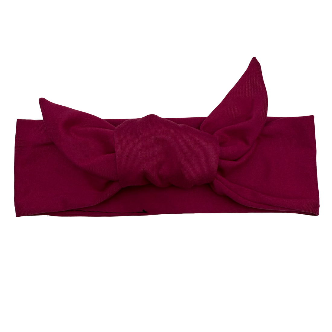 Burgundy Adjustable Tie Headband