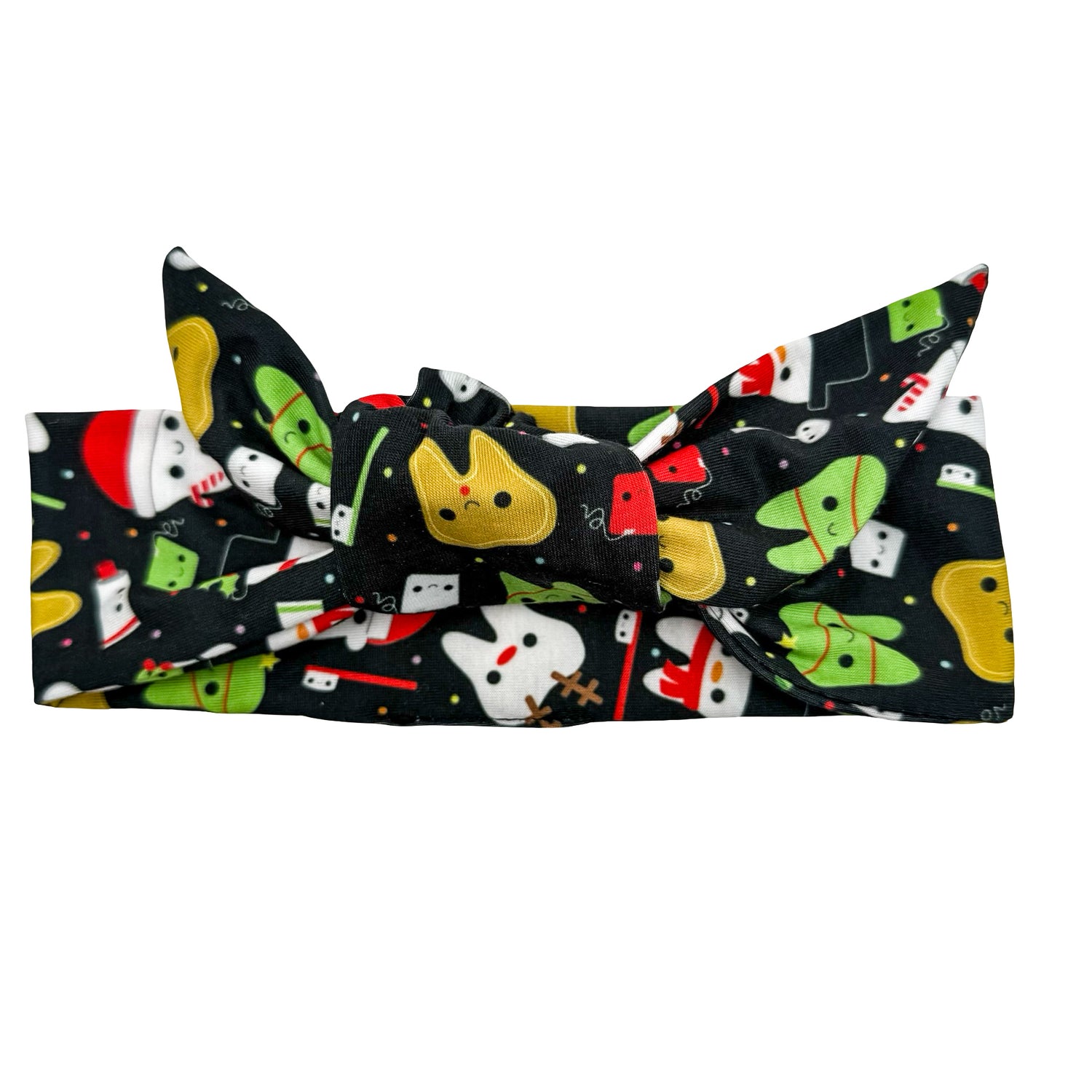 Christmas Dental - Black Adjustable Tie Headband