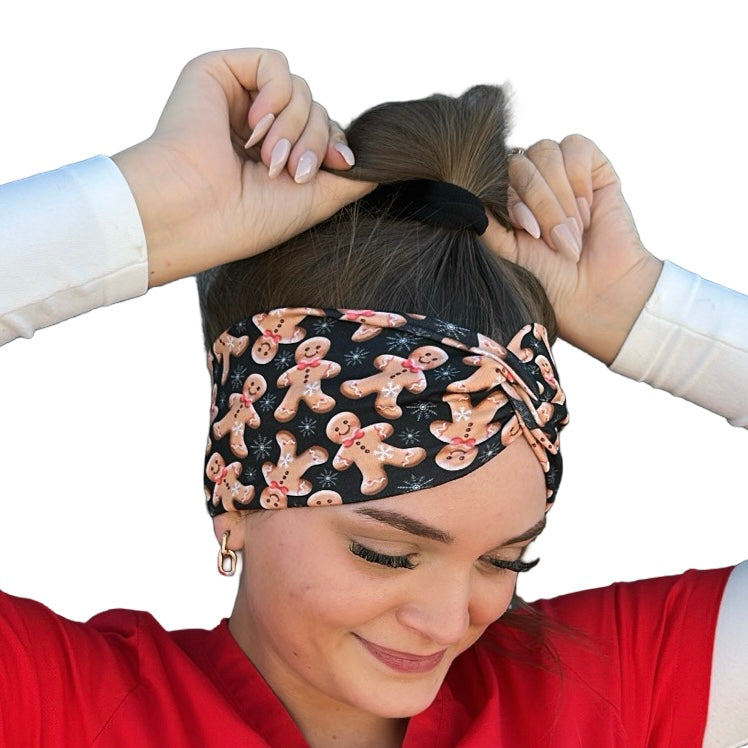 *Limited Edition* Gingerbread Cookies &amp; Snowflakes Headband