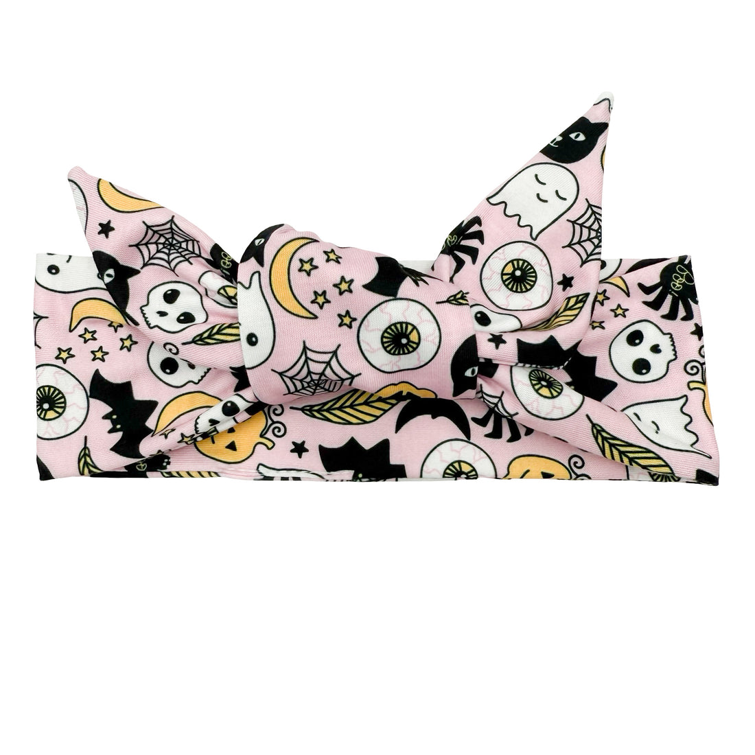 *Limited Edition* Spooky Essentials - Pink Adjustable Tie Headband
