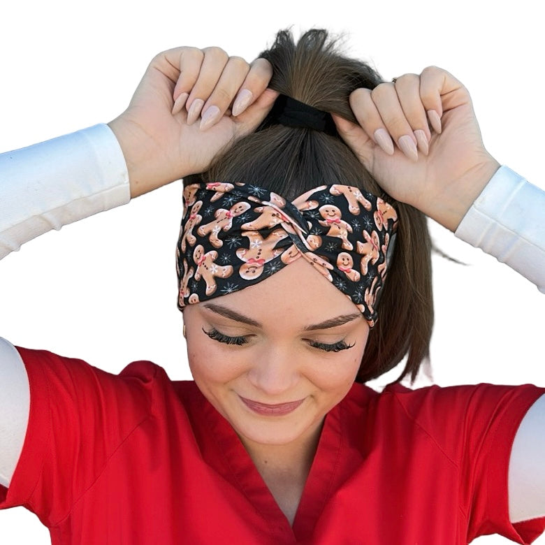 *Limited Edition* Gingerbread Cookies &amp; Snowflakes Headband