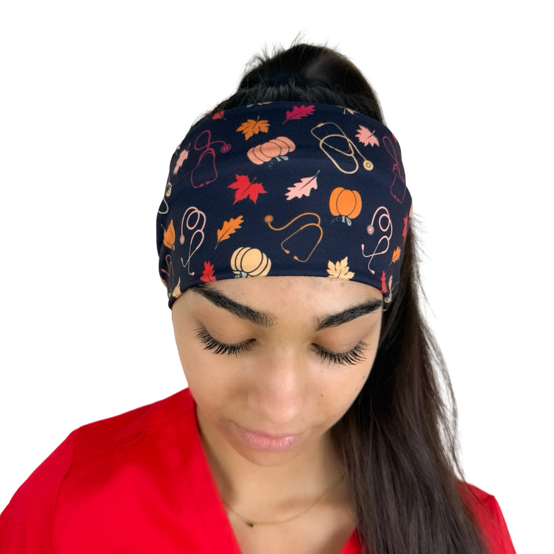 Pumpkin, Leaves, &amp; Stethoscopes Headband