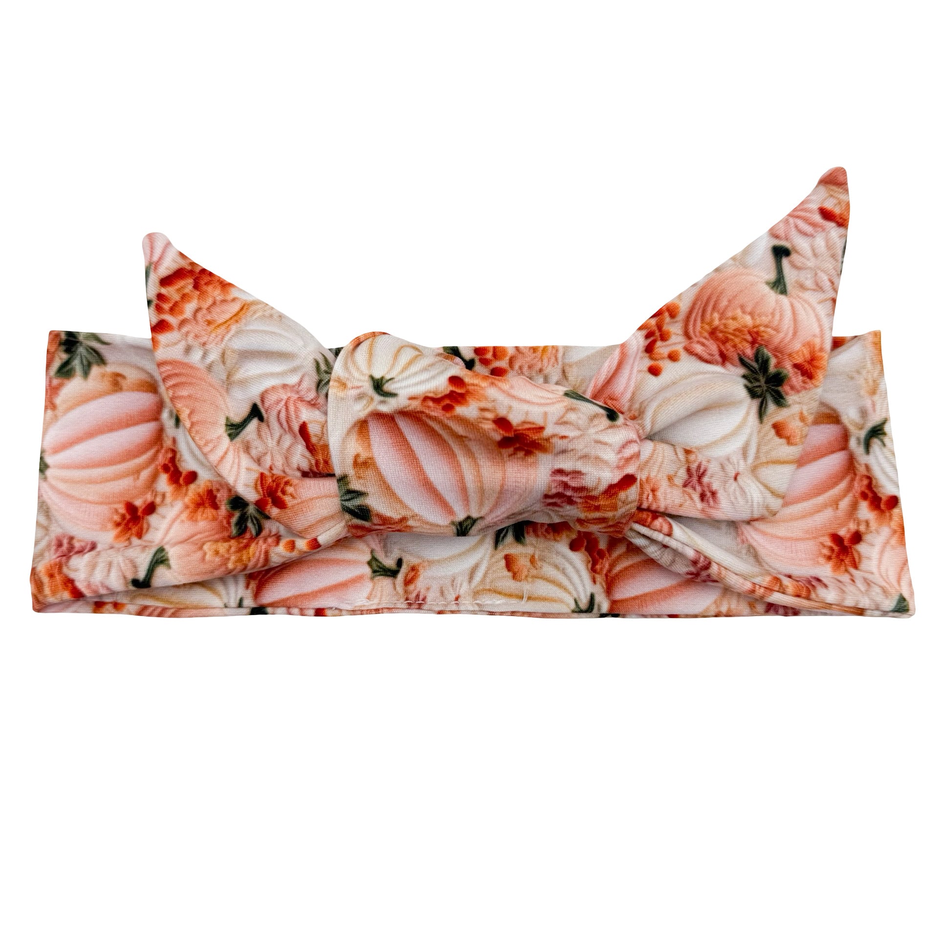 *Limited Edition* Whimsical Pumpkins Adjustable Tie Headband