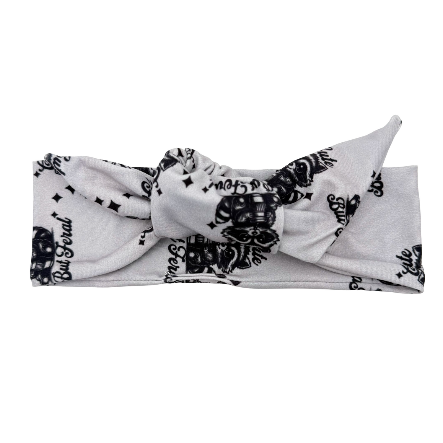 Cute But Feral Adjustable Tie Headband