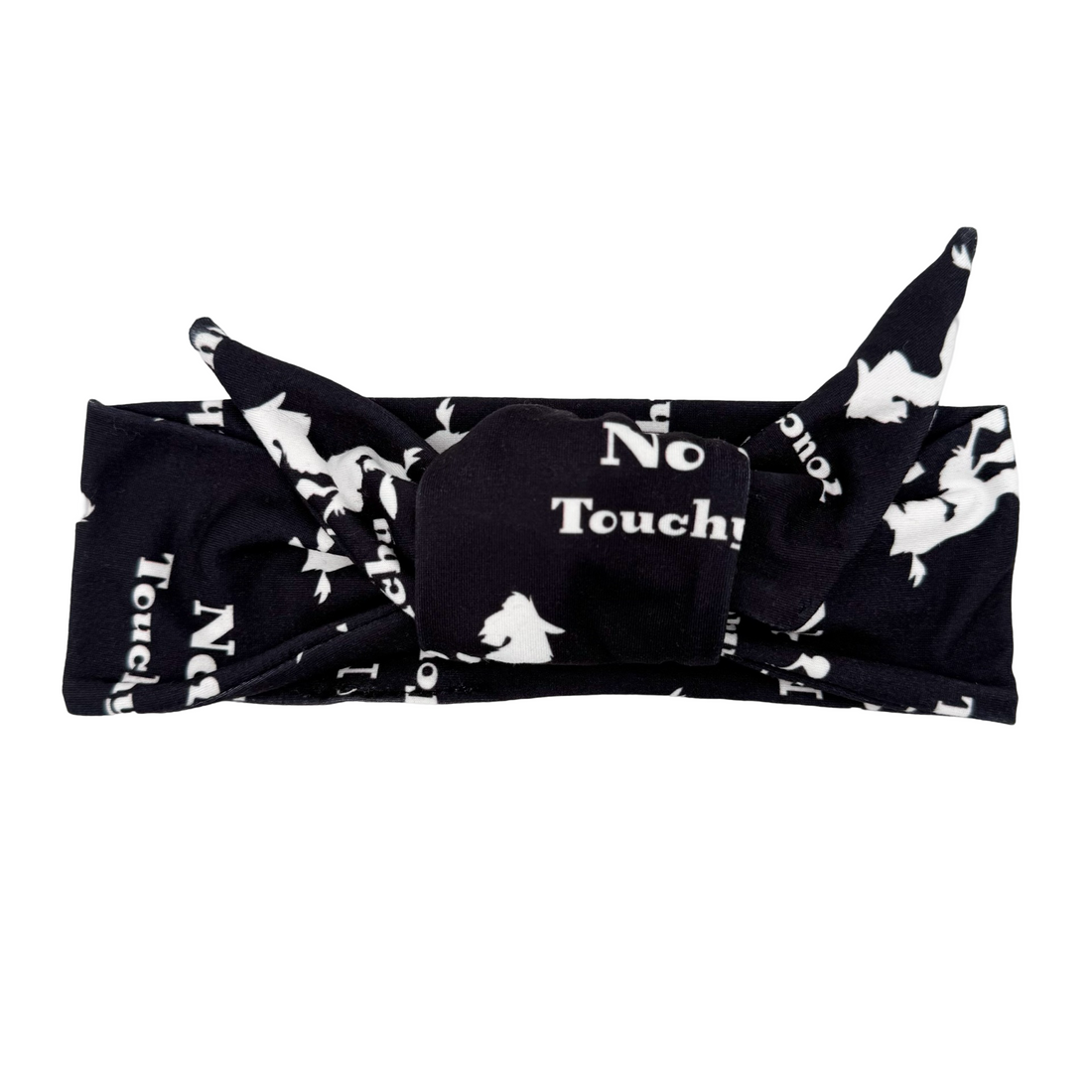 No Touchy Adjustable Tie Headband