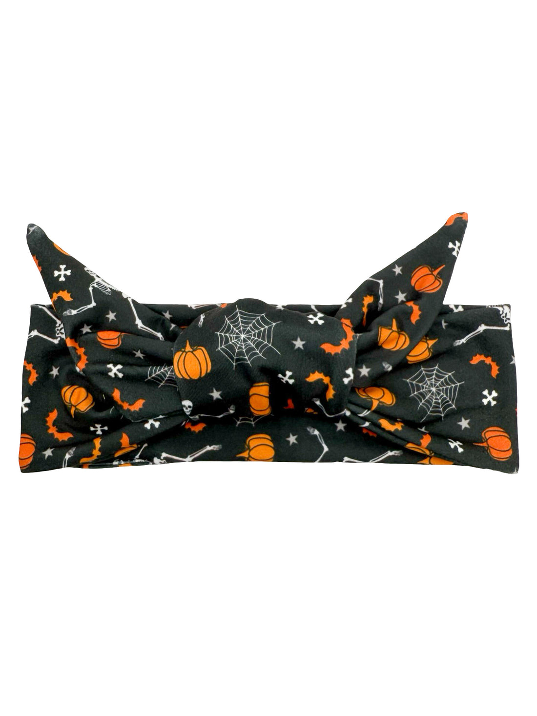 Fall Skeletons - Gray Adjustable Tie Headband