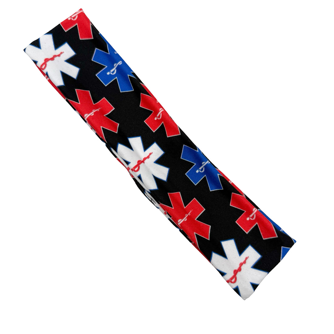 Red, White, &amp; Blue Star of Life Athletic Headband