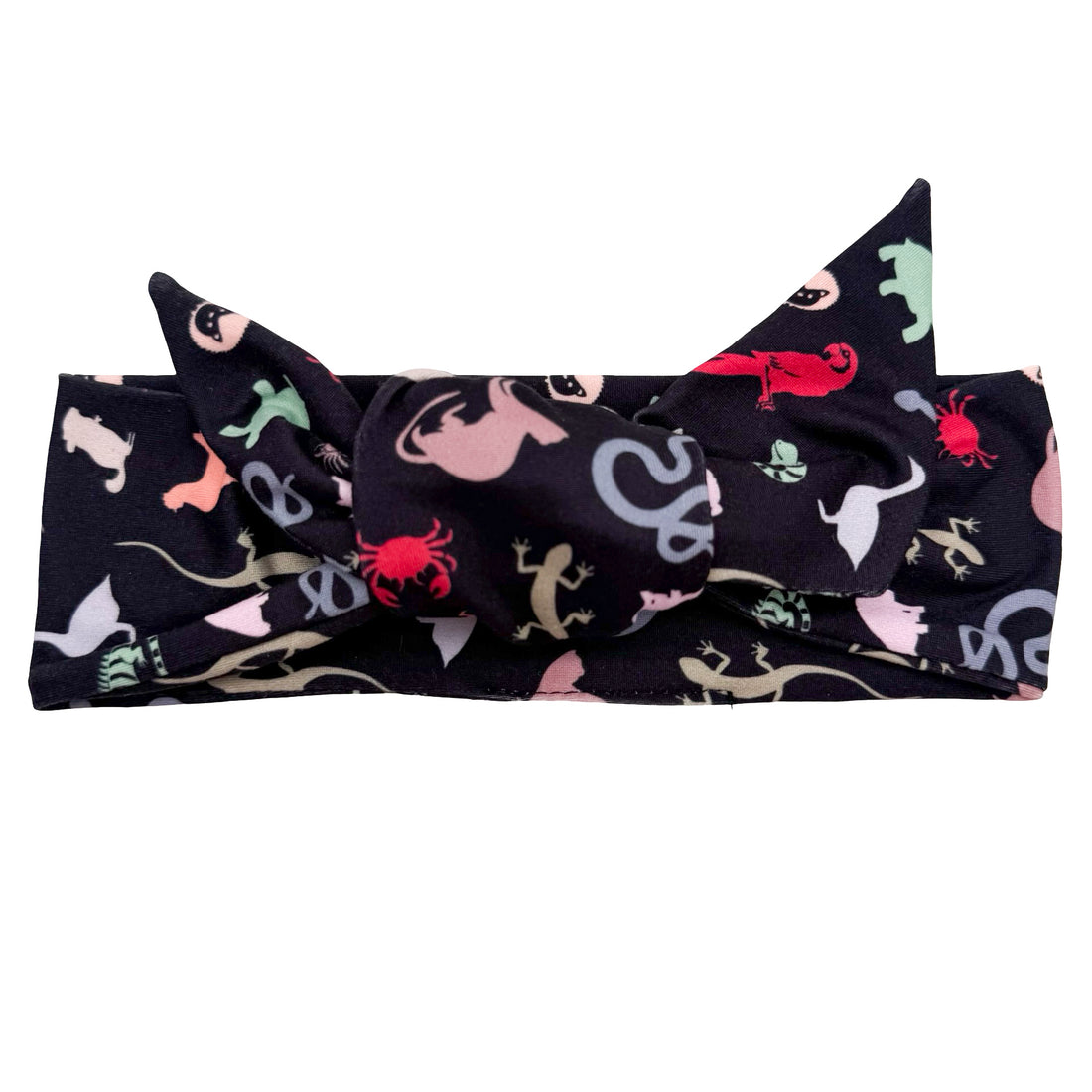 Exotic Vet - Black Adjustable Tie Headband