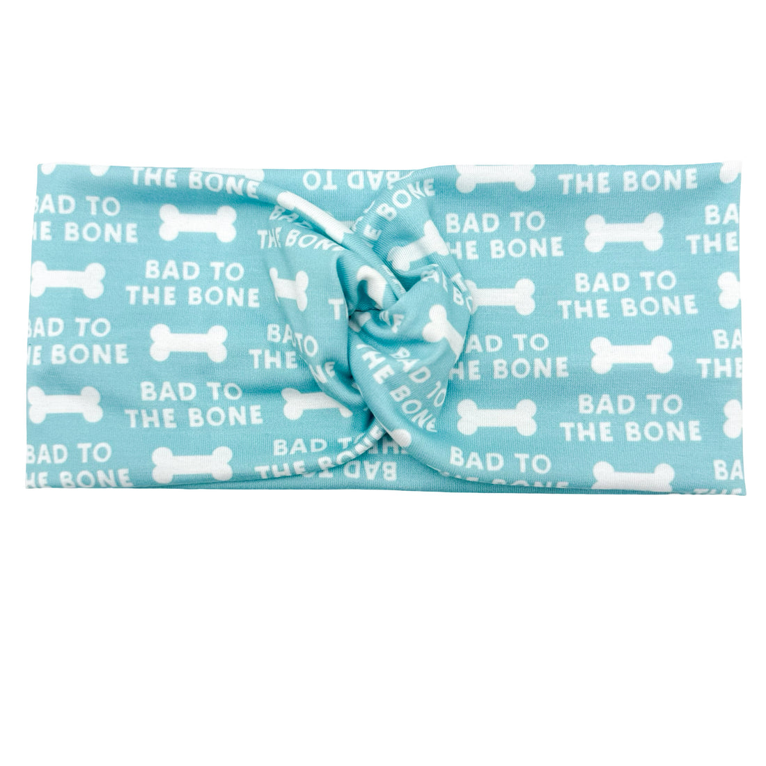 Bad To The Bone - Light Blue Headband