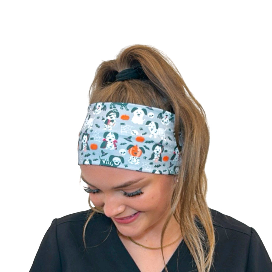 *Limited Edition* Halloween Dogs - Gray Headband