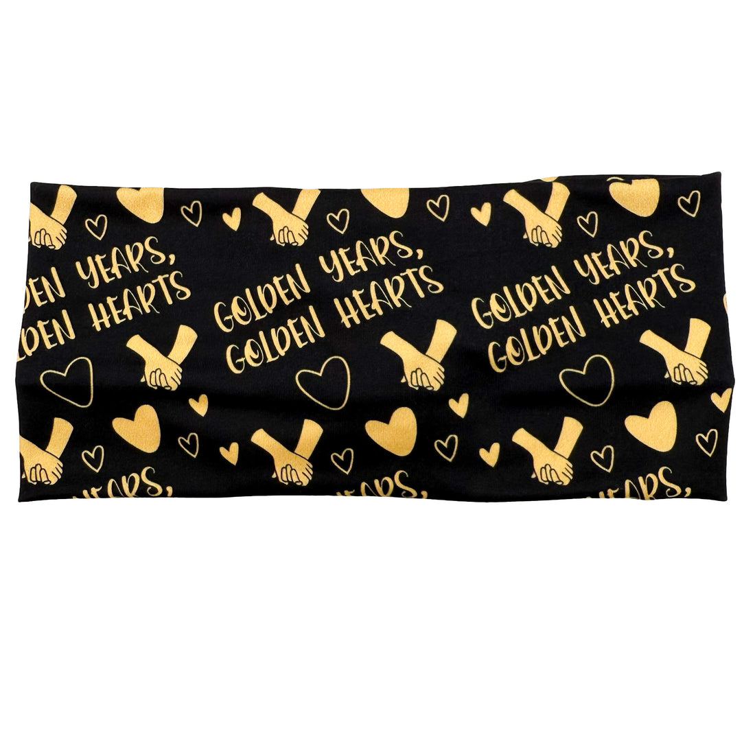 Golden Years, Golden Hearts - Black Headband