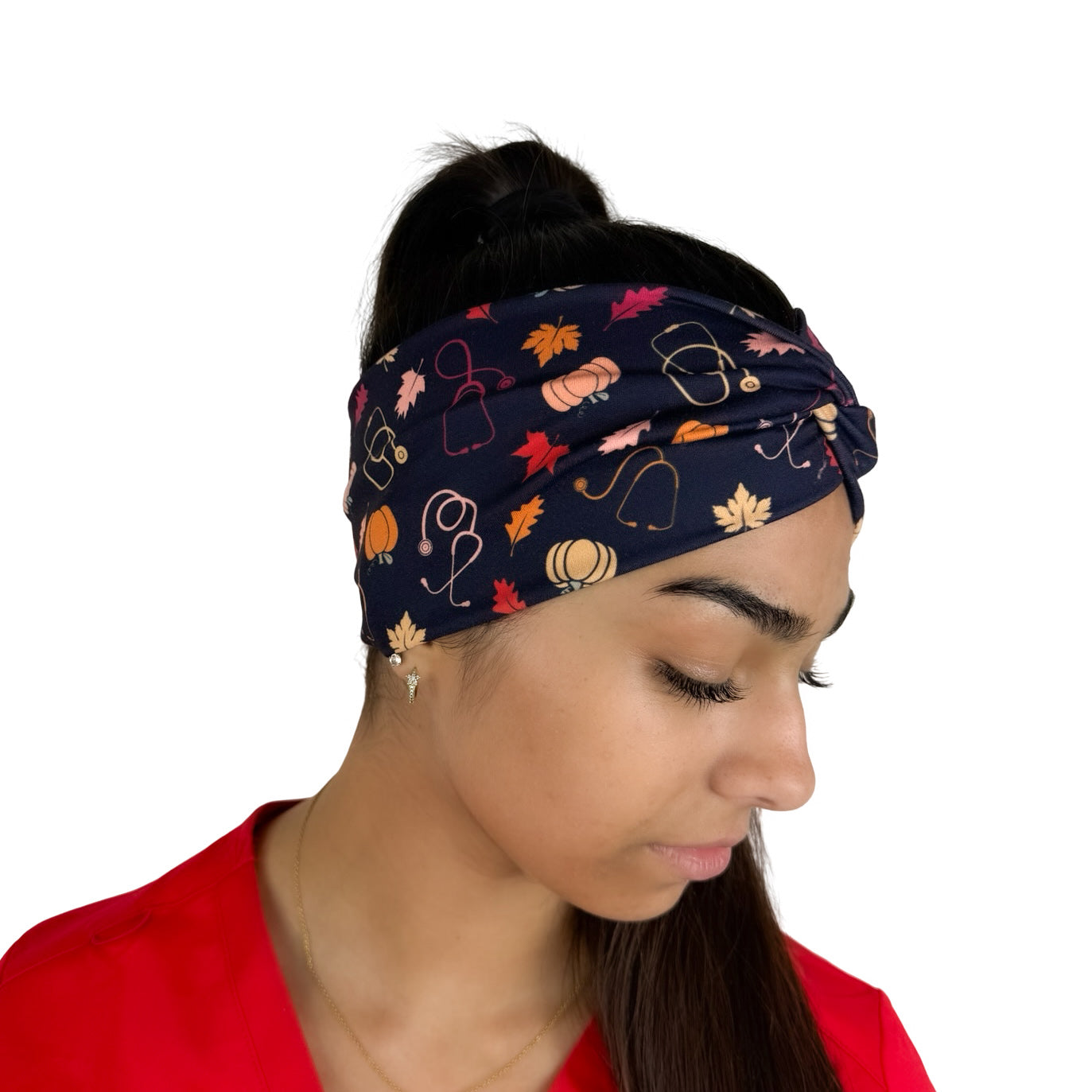 Pumpkin, Leaves, &amp; Stethoscopes Headband