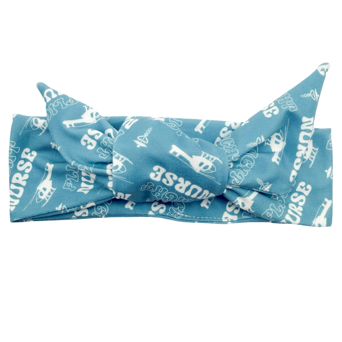 Flight Nurse - Blue Adjustable Tie Headband