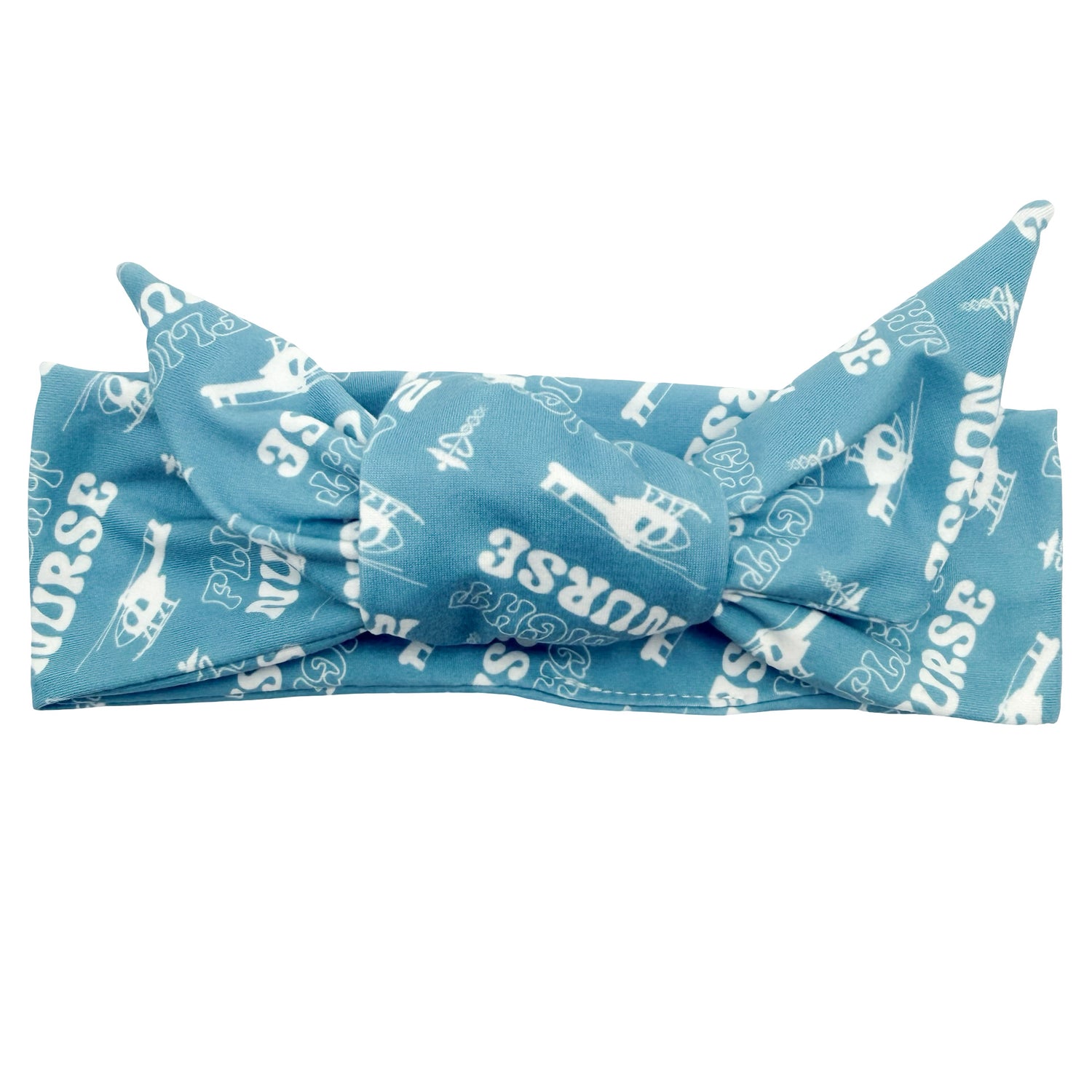 Flight Nurse - Blue Adjustable Tie Headband