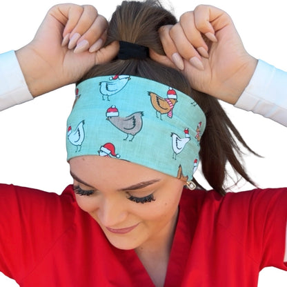Christmas Chickens Headband