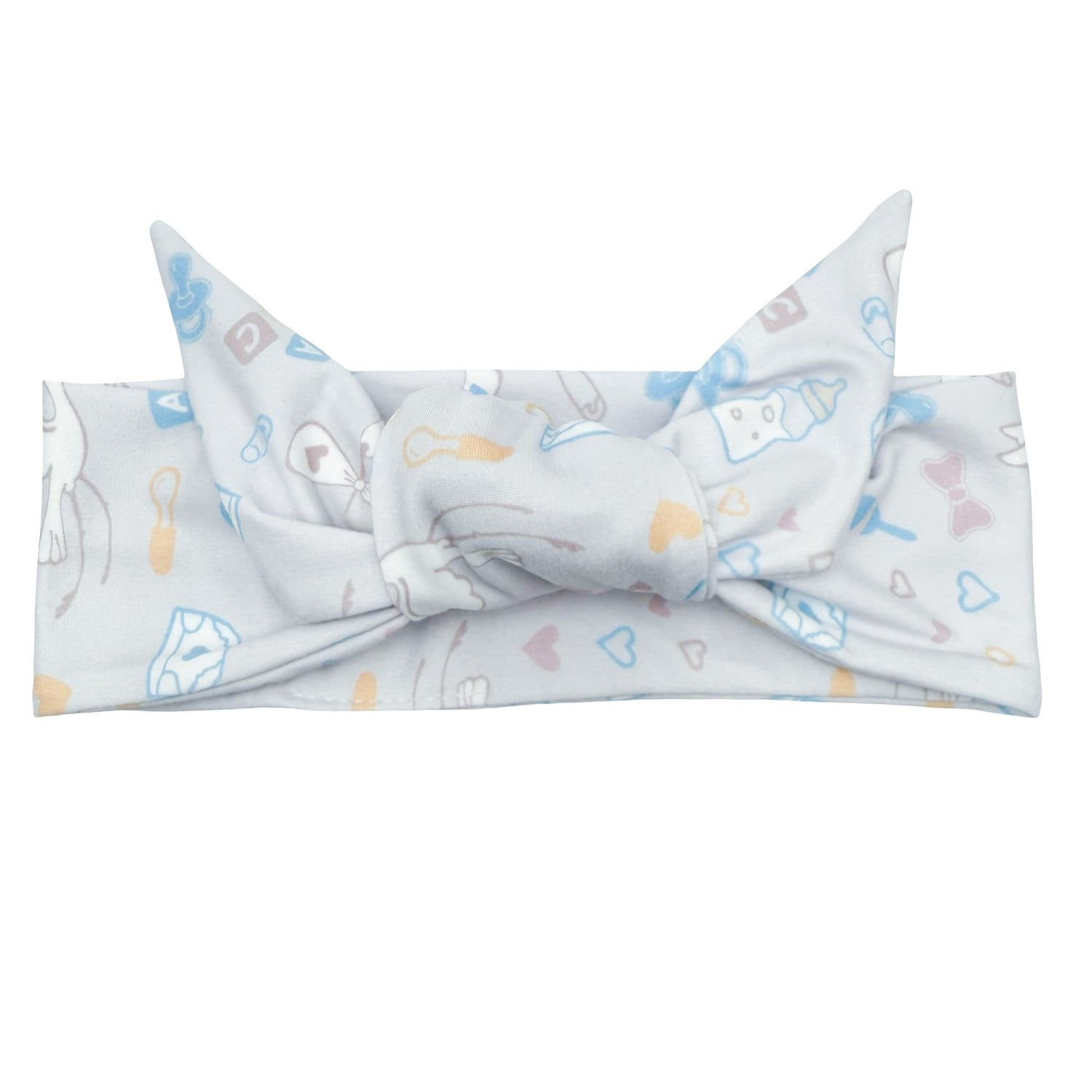 Delivery Stork - Light Blue Adjustable Tie Headband