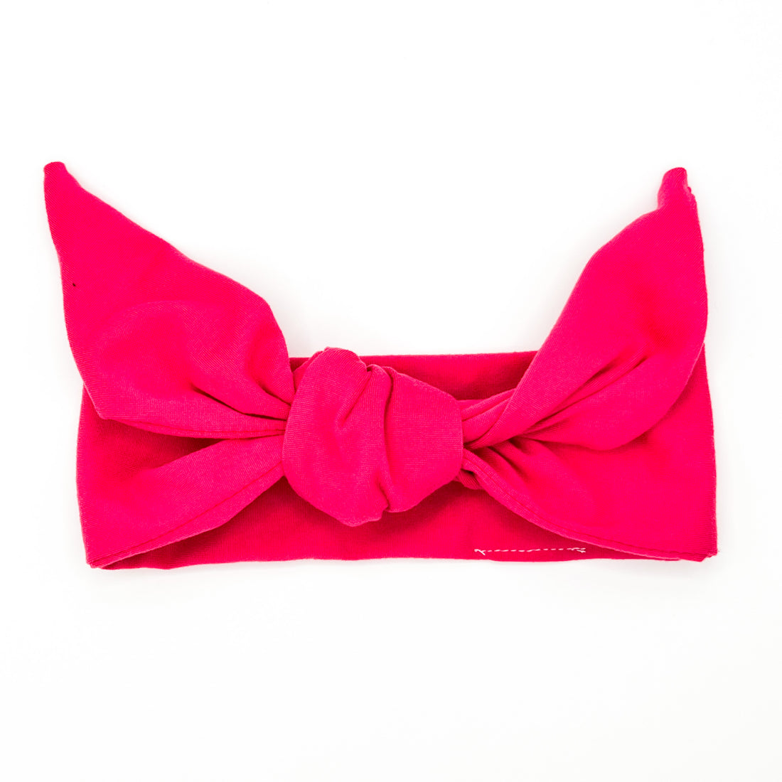 Lipstick Pink Adjustable Tie Headband