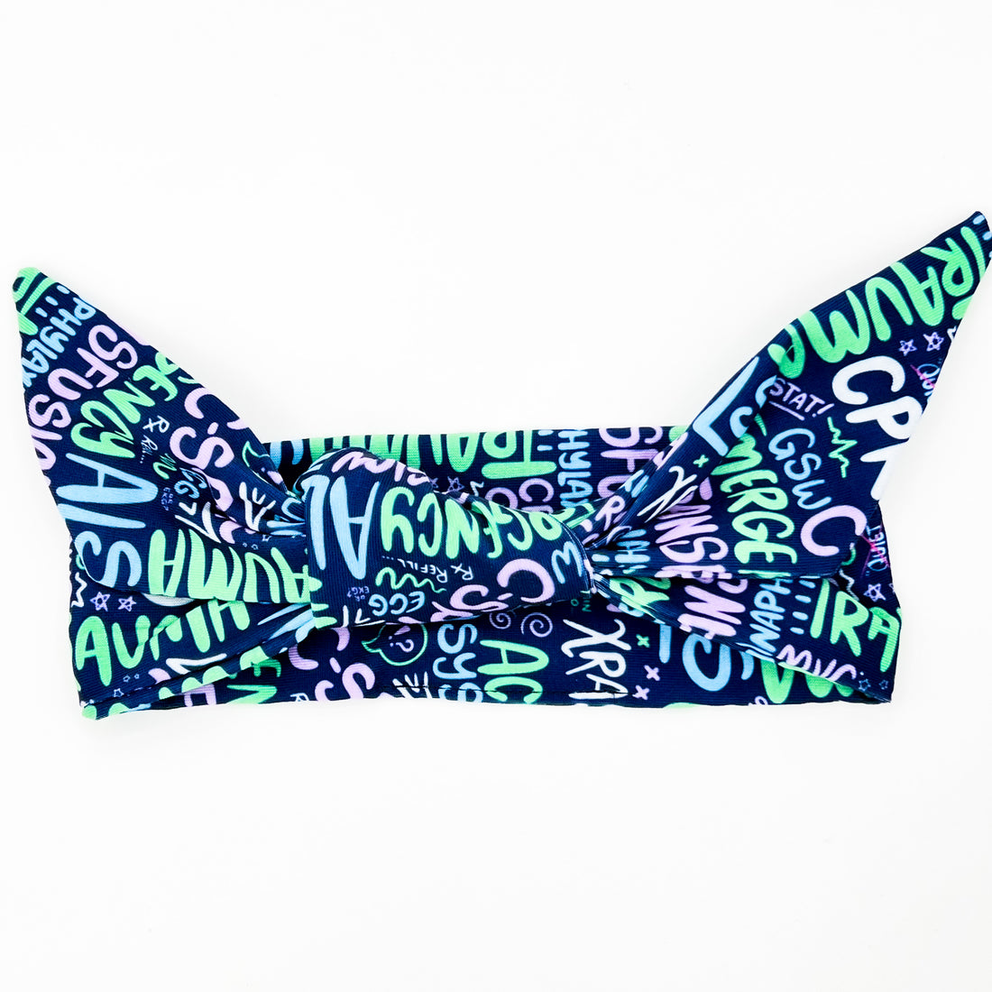 ER Scribbles Adjustable Tie Headband