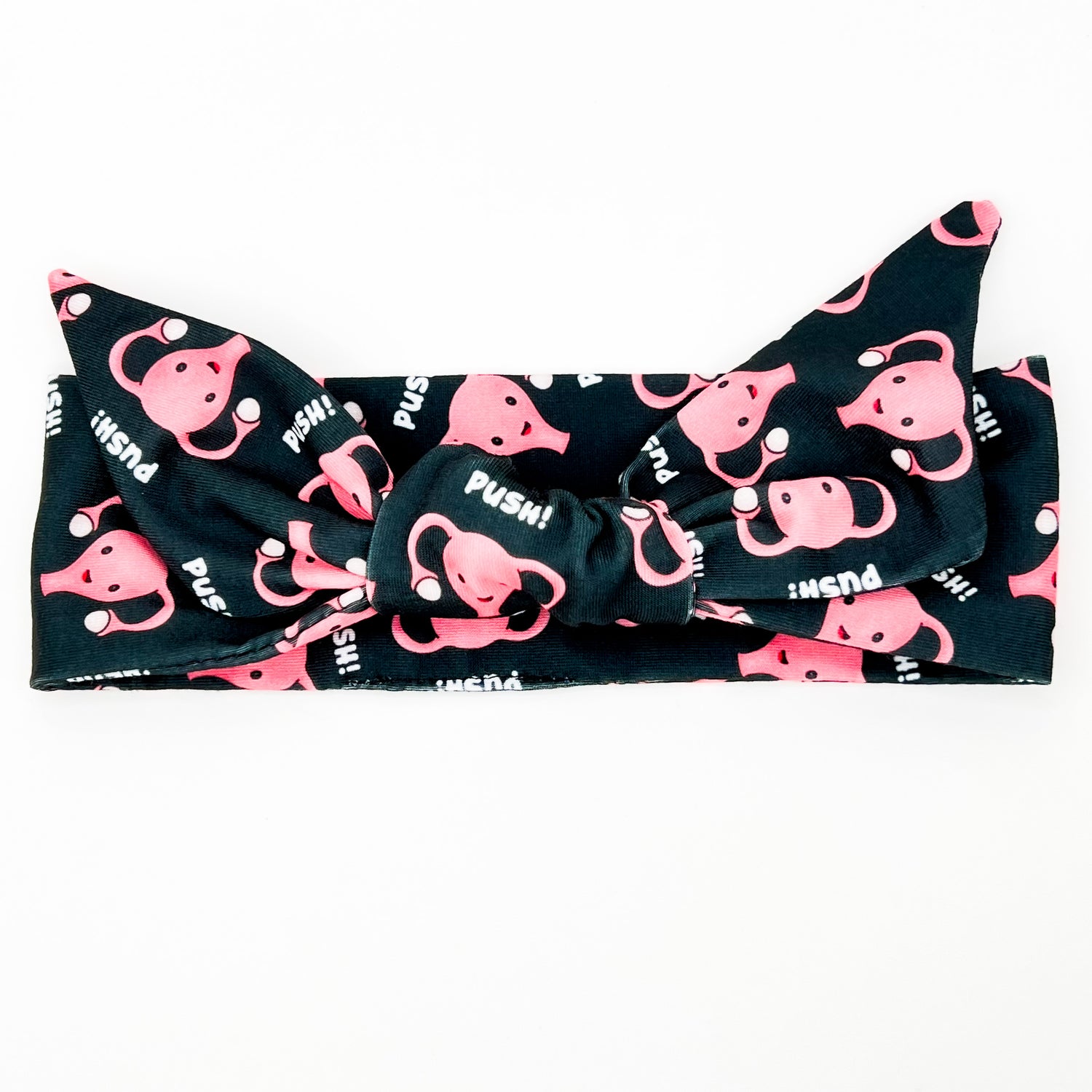 PUSH! Uterus Adjustable Tie Headband