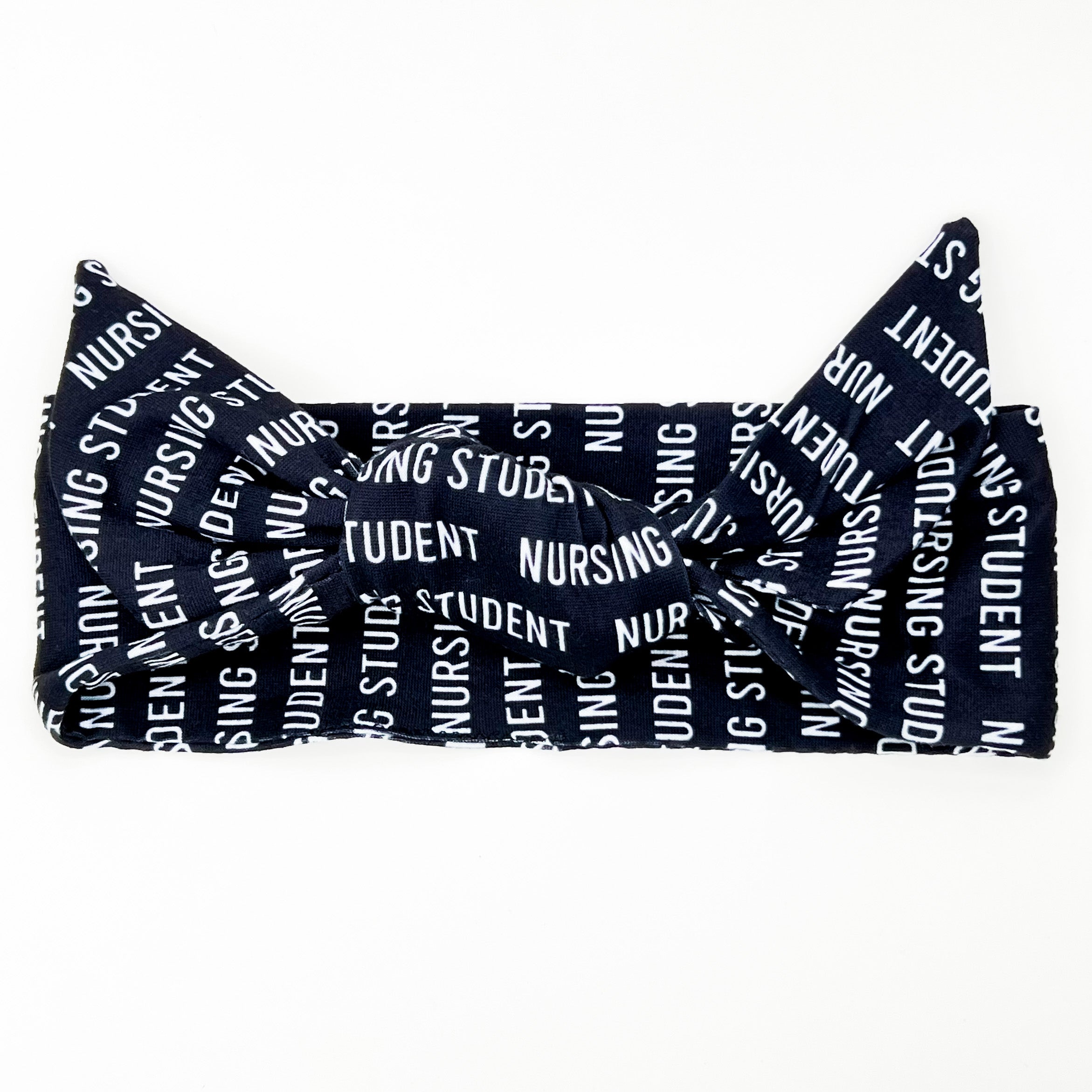 Nursing Student Adjustable Tie Headband