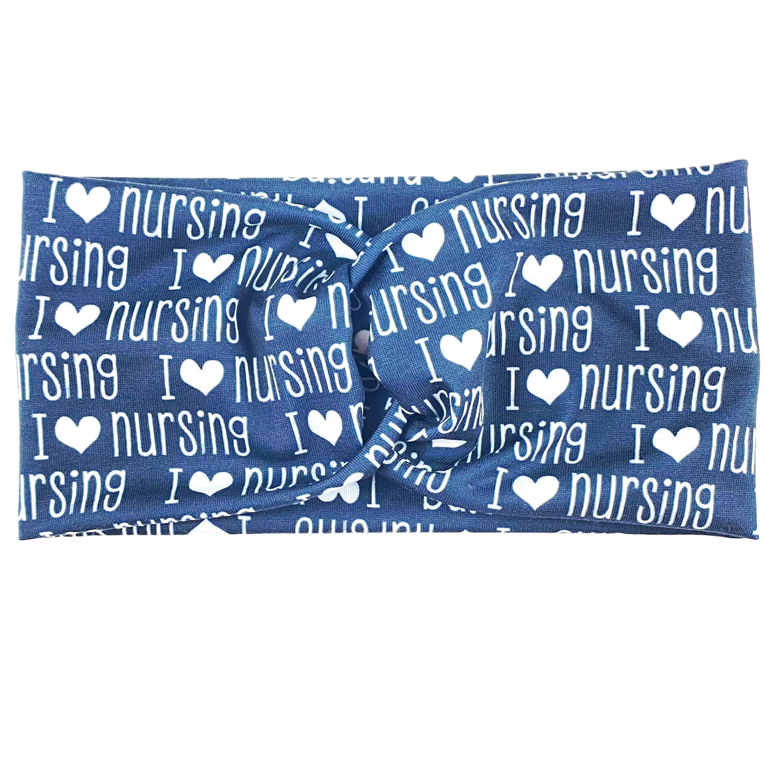 I Love Nursing Black Headband