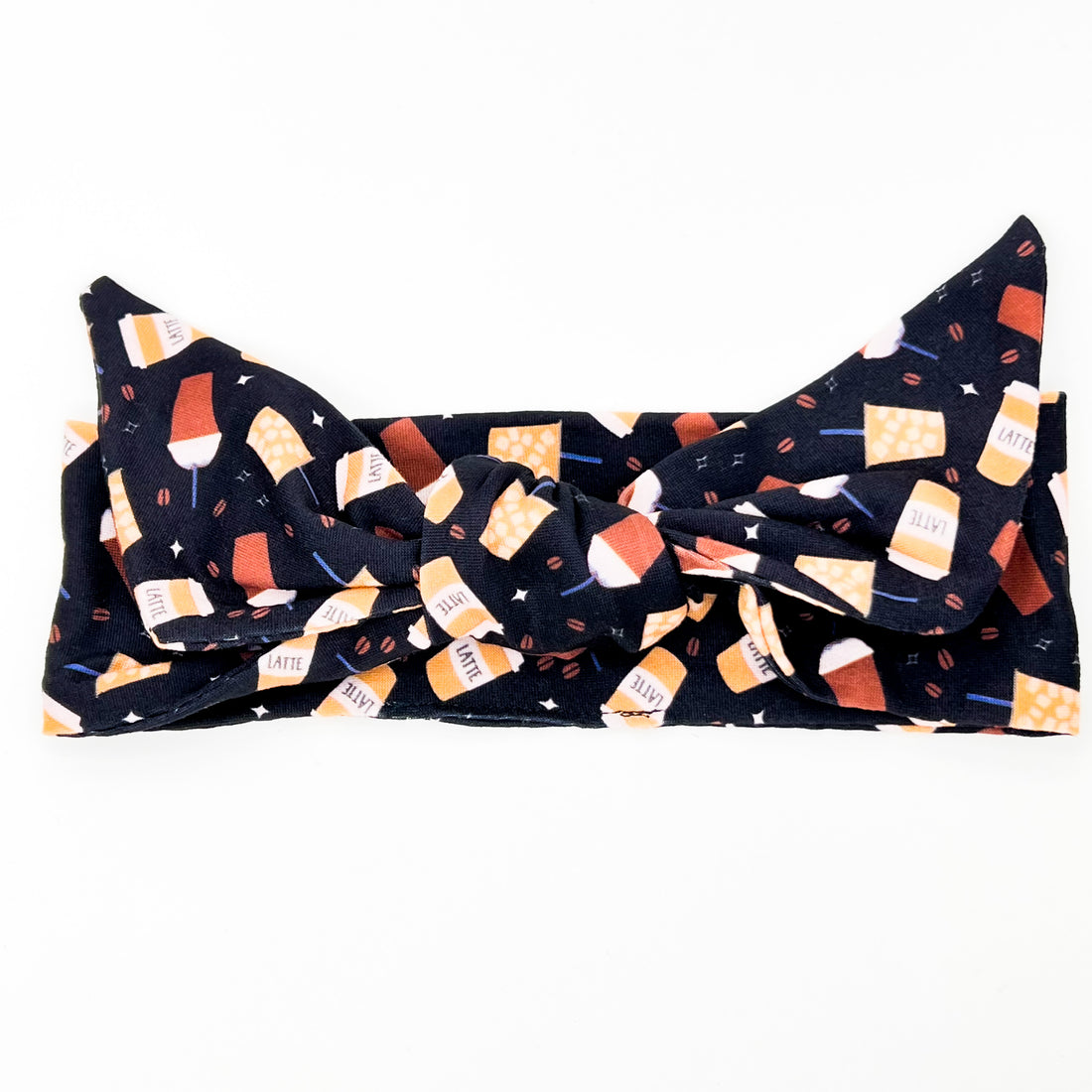 Iced Coffee & Lattes Adjustable Tie Headband